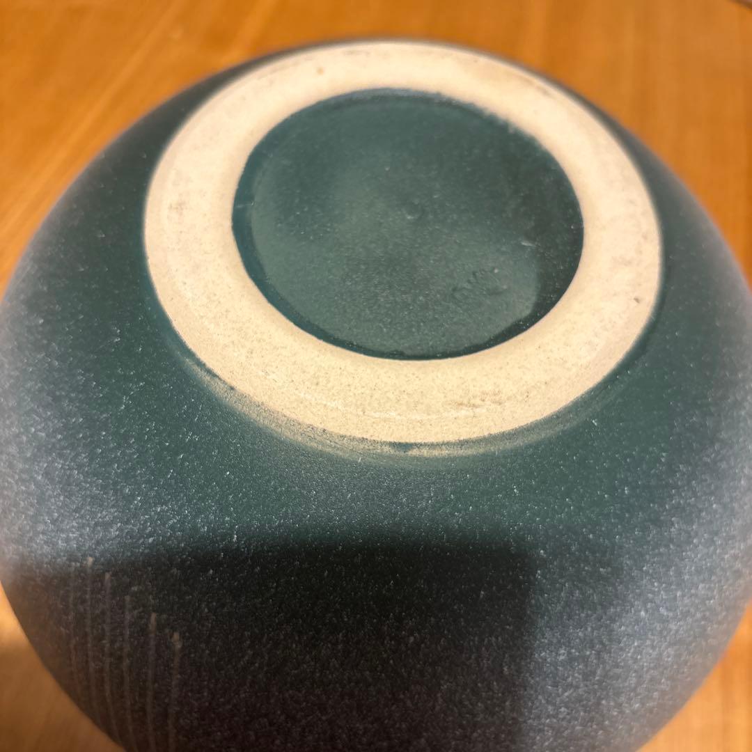 信楽焼 花柄 球形 陶器