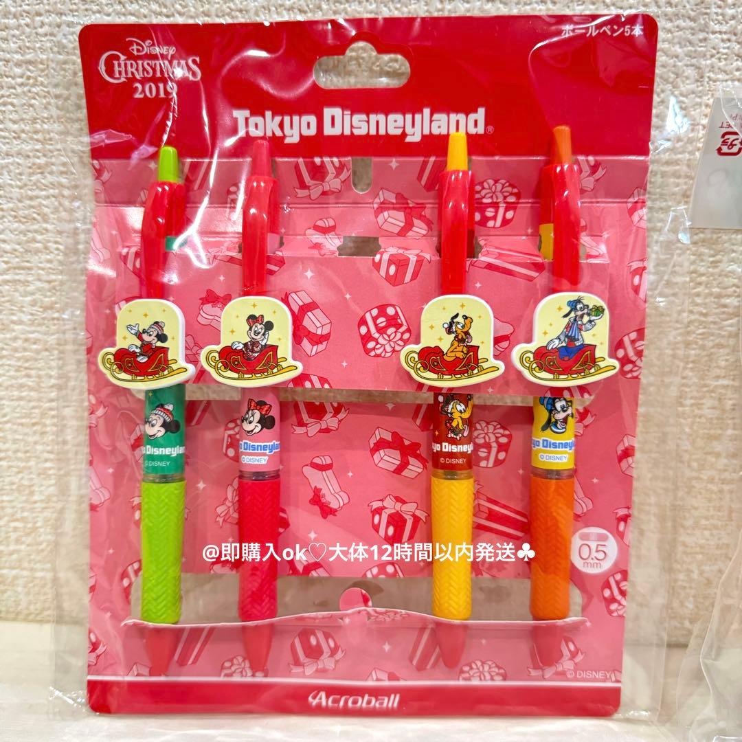 ミッキー ミニー クリスマス ボールペン セット ディズニー ジンジャークッキー