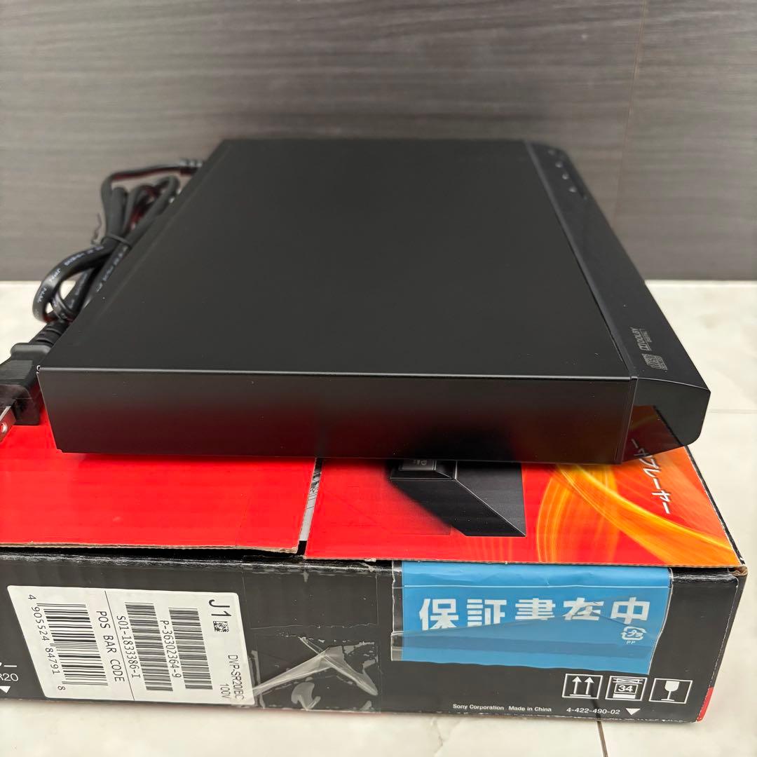未使用・保証付★ソニー DVDプレーヤー ブラック 再生 DVP-SR20 BC