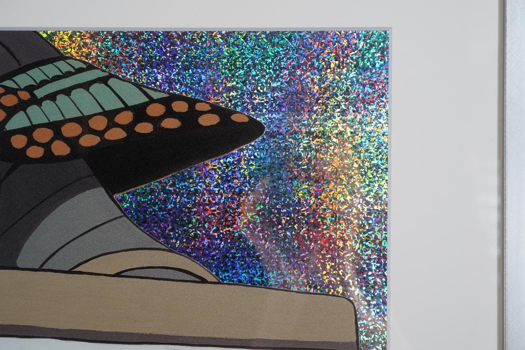 野口哲哉「Love-Green」ミクストメディア版画 2021年