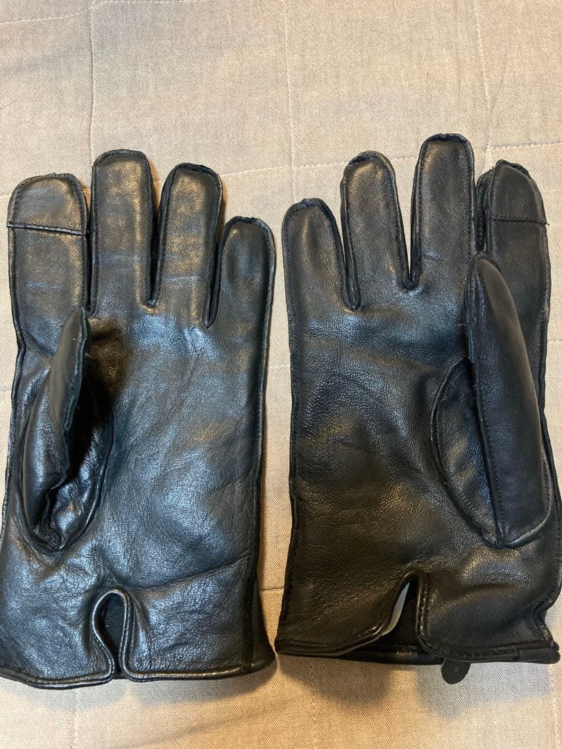 【新品未使用】Polo by Ralph Lauren ブラックレザー手袋