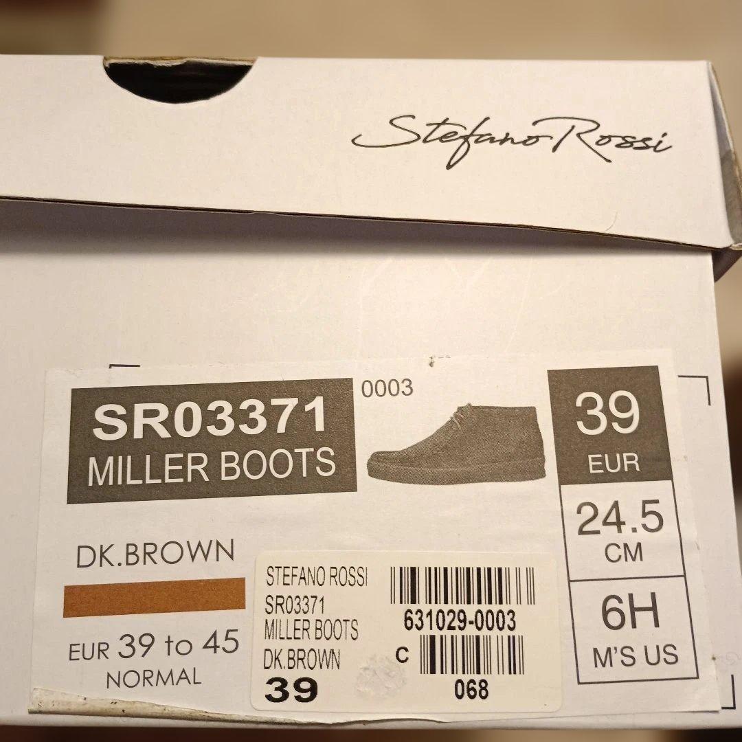 Stefano Rossi スエード ワラビーモカシン24.5cm箱付き