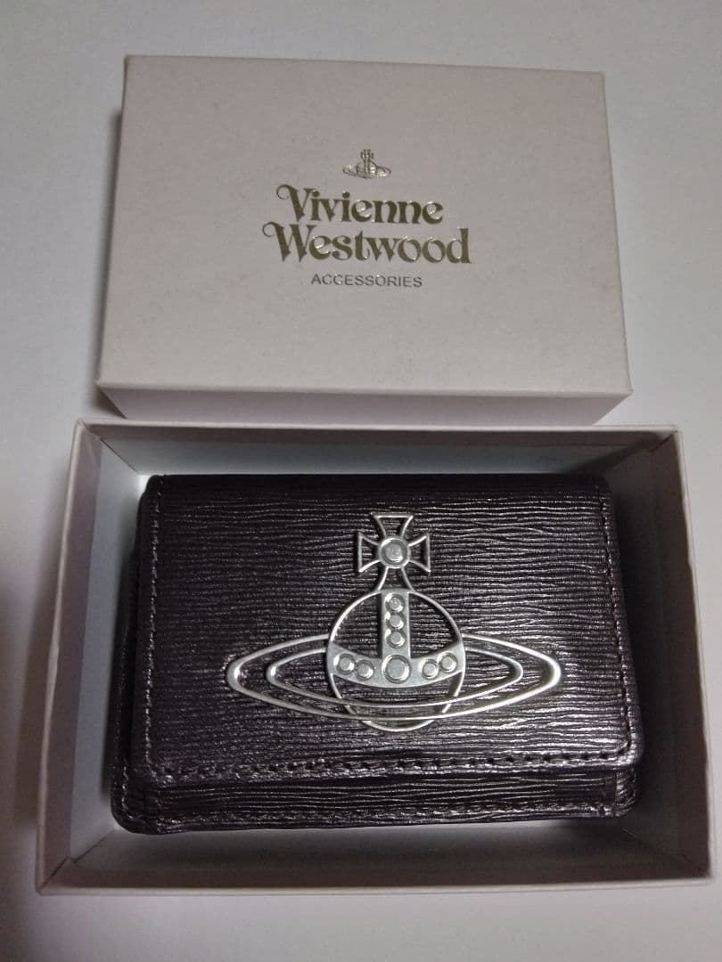 Vivienne Westwood 三つ折り財布 黒紫