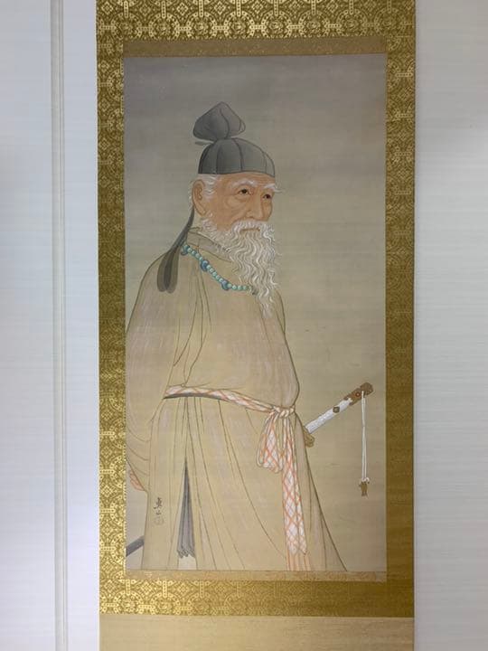 山田真山/琉球王朝/絹本着色/沖䋲光雲鞆音平和祈念像