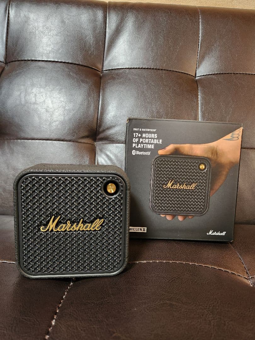 マーシャル　willen2　ポータブルスピーカー ブラック&ブラス