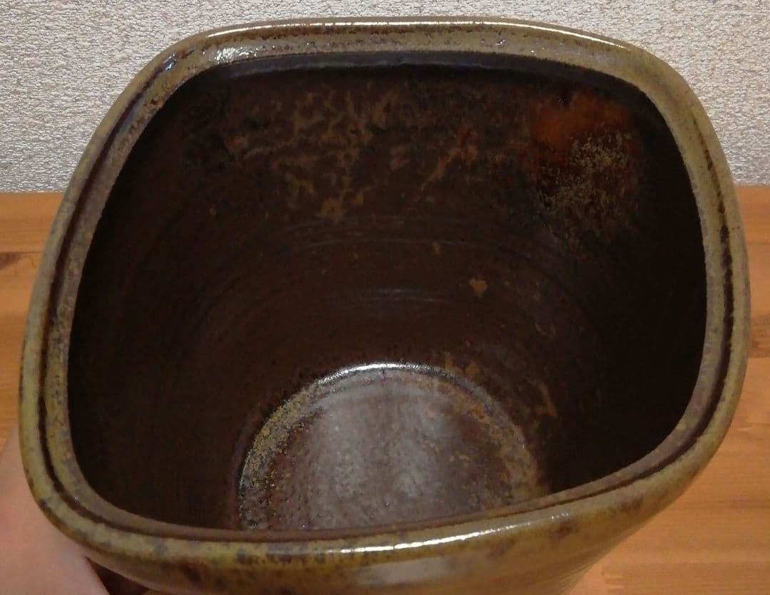 立花大亀書付　丹波焼　水指　共箱　茶道具