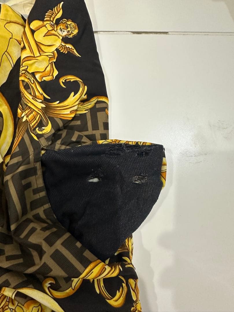 FENDACE FENDI× VERSACE水着 サイズ50 ゴールドバロック