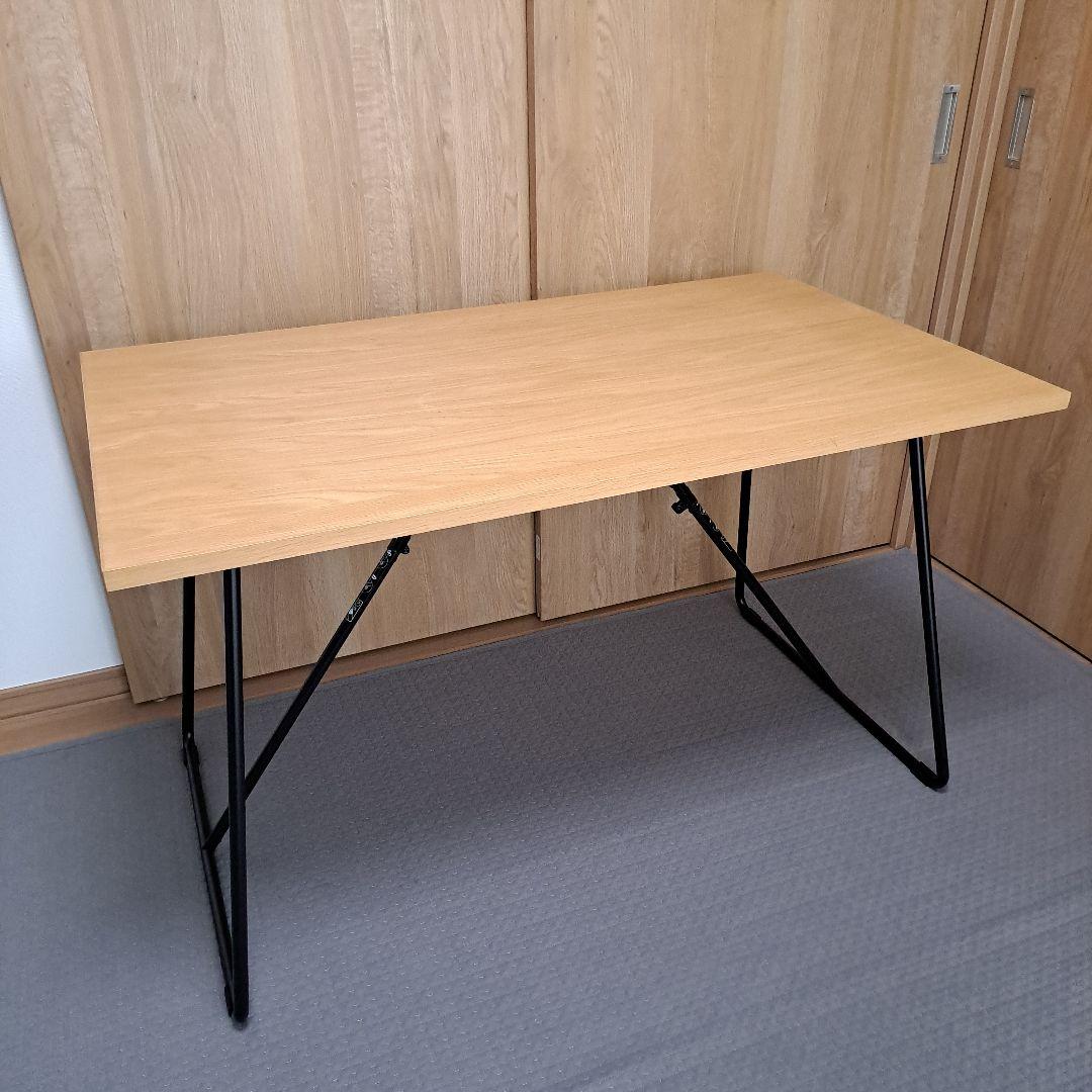 無印良品 折りたたみテーブル 幅120cm オーク材 25900円 muji