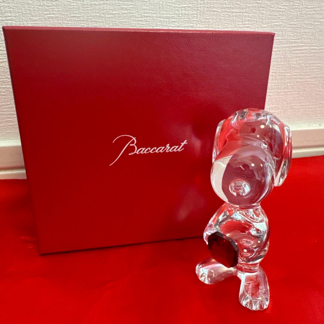 【美品】★Baccarat バカラ × SNOOPY クリスタルフィギュア★
