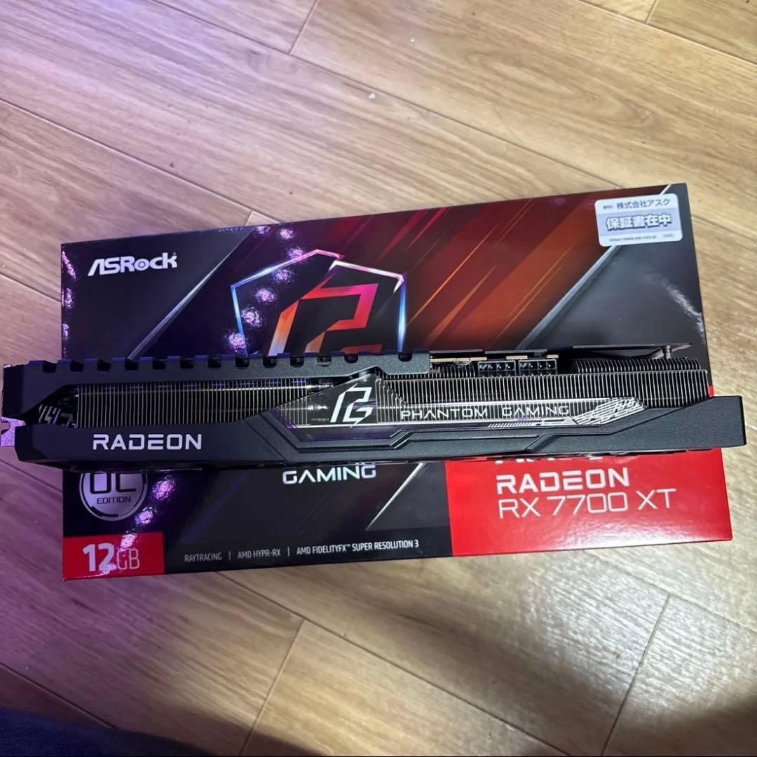 グラフィックボード・グラボ・ビデオカード ASRock RADEON RX 7700 XT Phantom Gaming