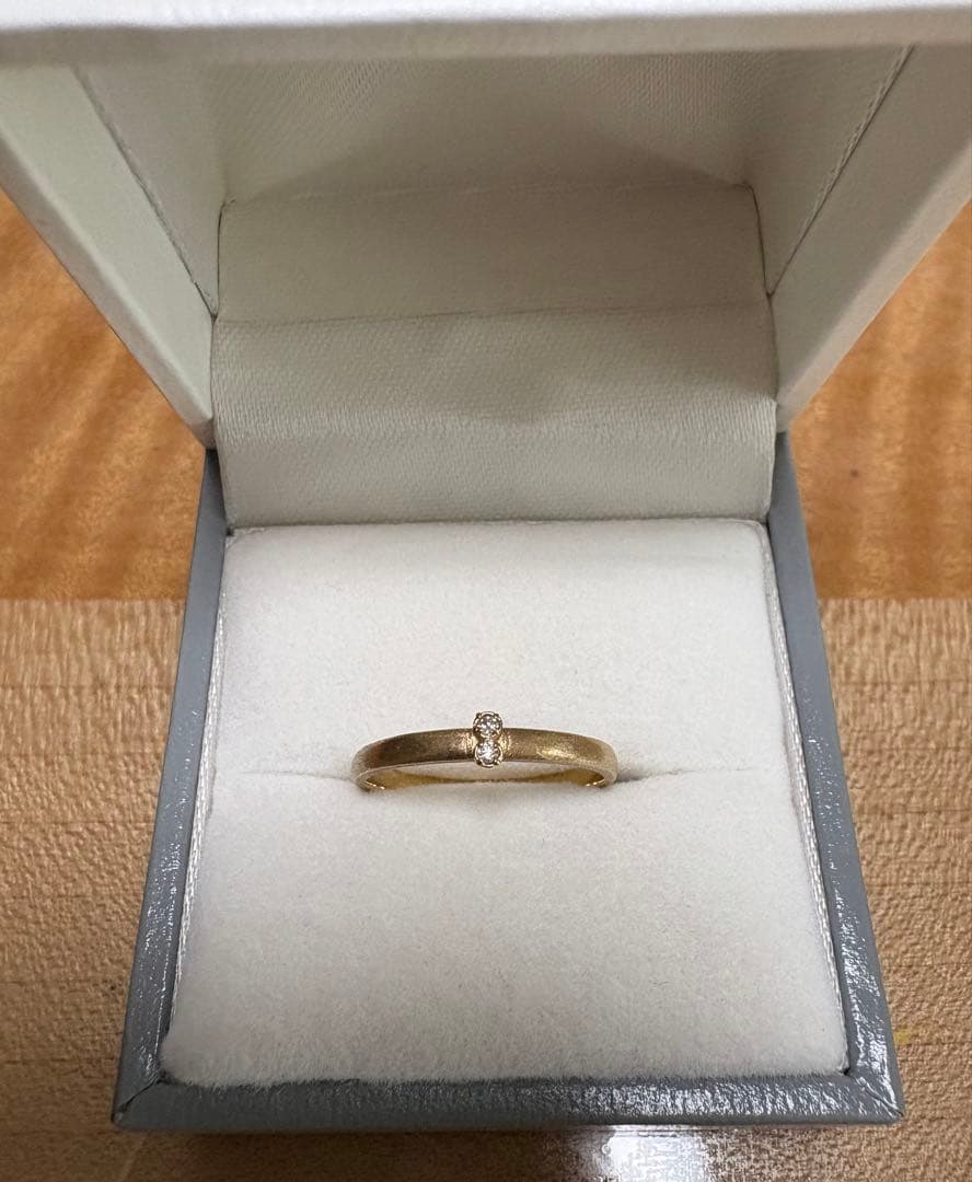 K　シエナロゼ　10金ダイヤモンドリング