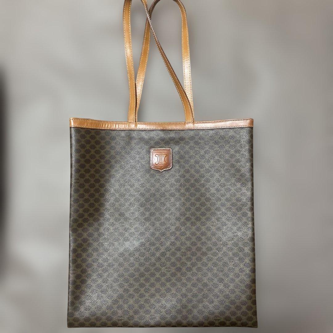 値下げ　セリーヌ　トートバック　マカダム柄