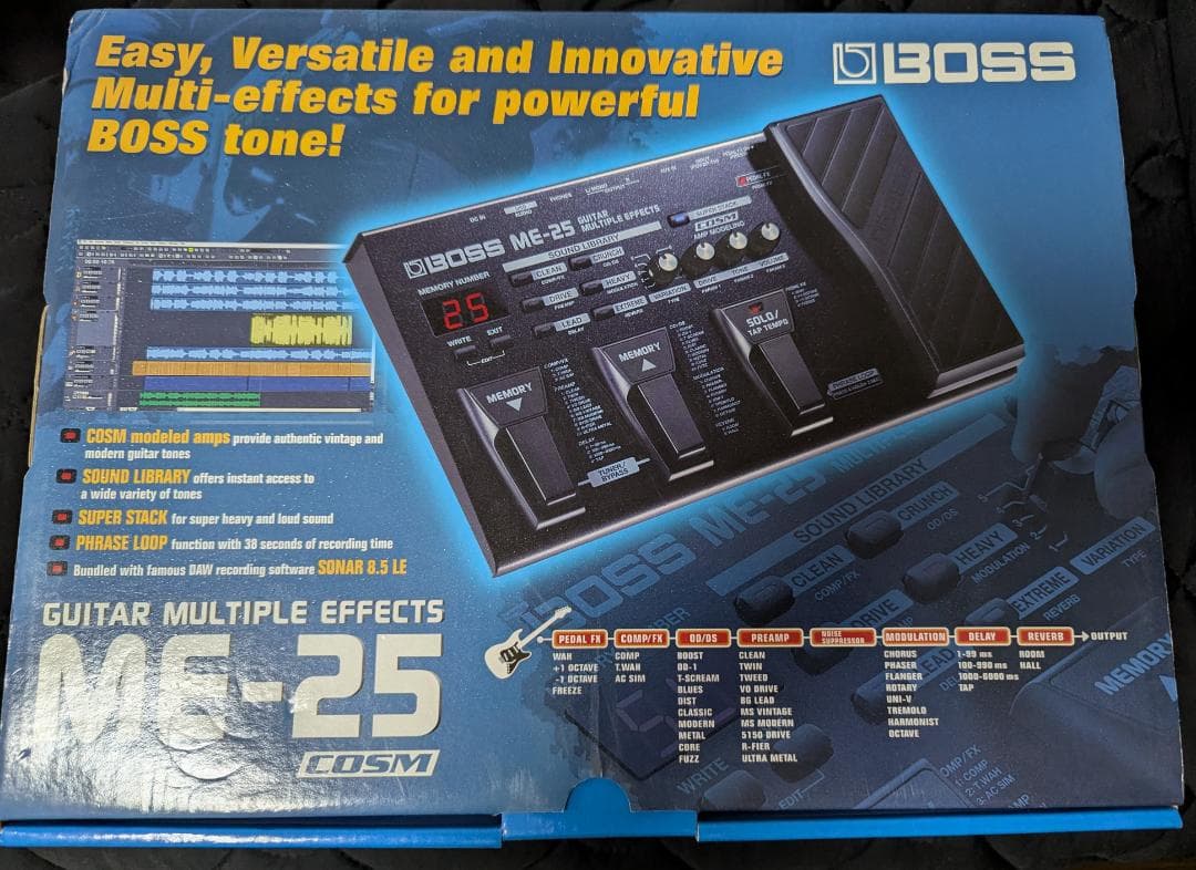 BOSS ME-25 マルチエフェクター 箱あり ACアダプター付き