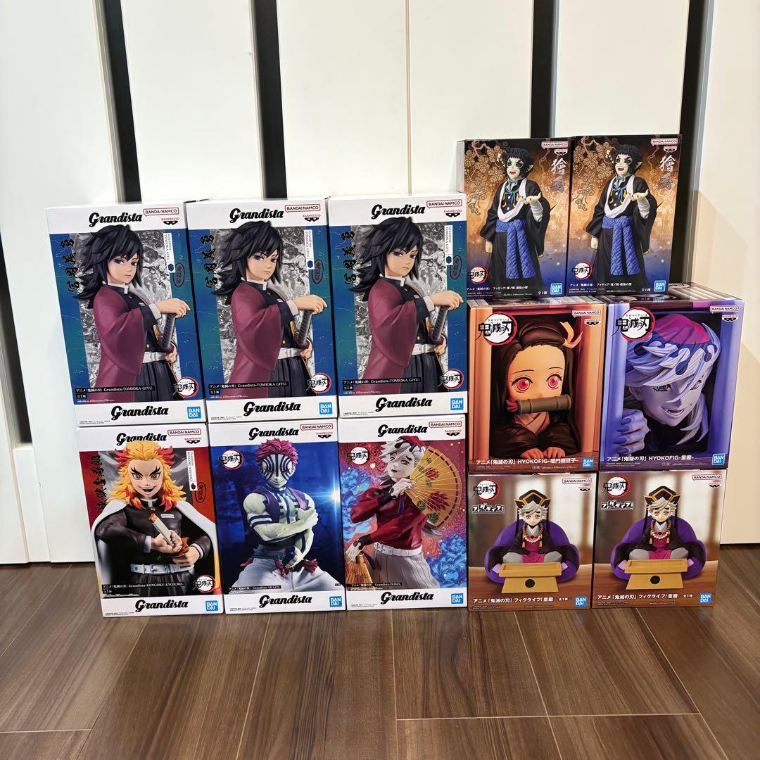 鬼滅の刃　フィギュア　グランディスタ　猗窩座　童磨　富岡義勇　煉獄杏寿郎