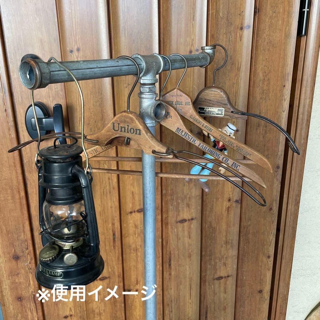 インダストリアル 鉄製 配管パイプ T字ハンガーラック 無骨 シャビー