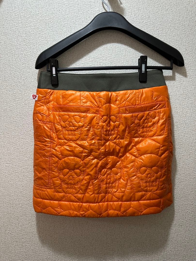 【MARK＆LONA】スカル模様キルティングスカート　S ゴルフウェア　美品