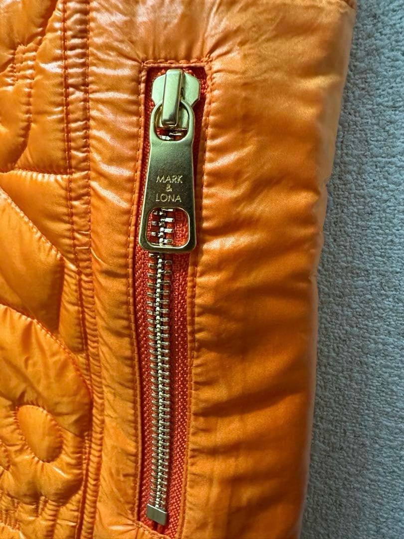 【MARK＆LONA】スカル模様キルティングスカート　S ゴルフウェア　美品