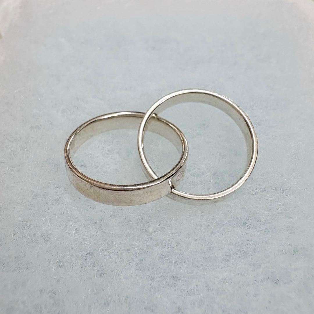 ティファニー 9号 インターロッキング リング ダブル 1837 2連 箱付き