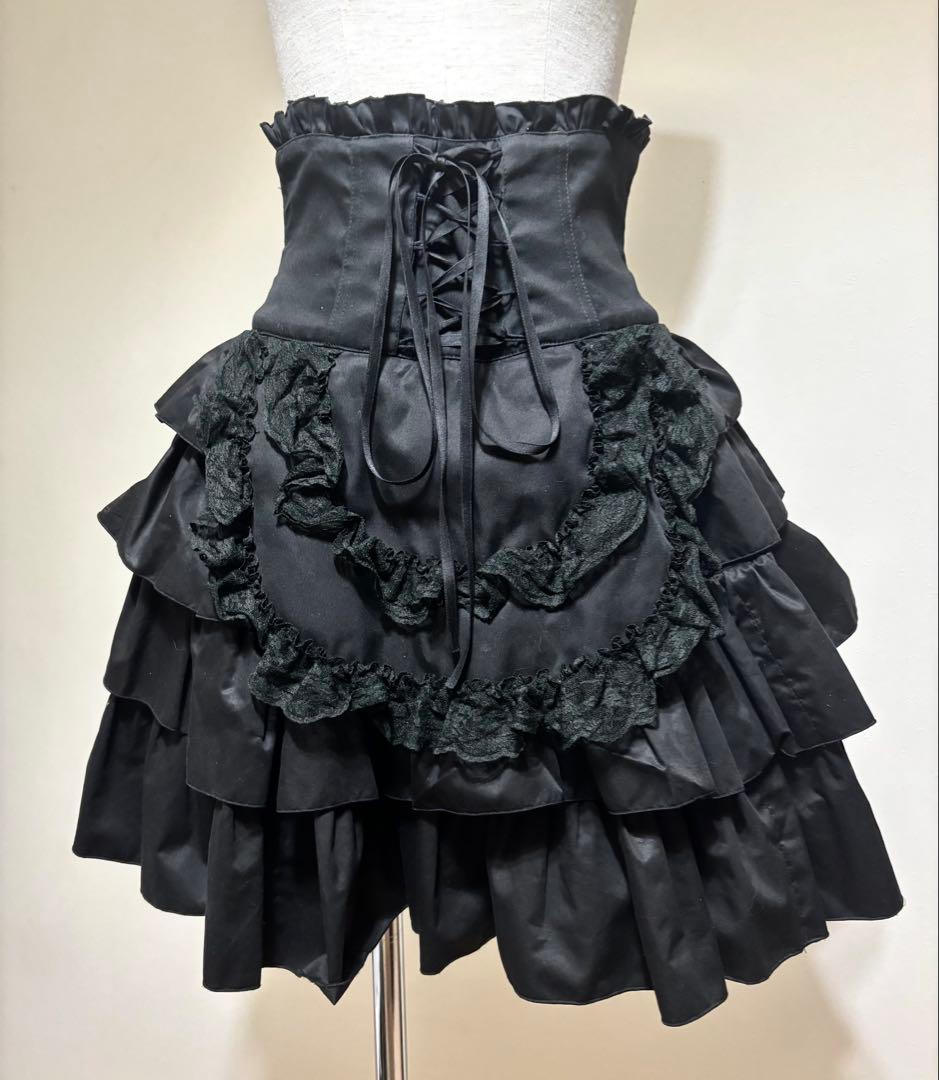 black peace now BPN コルセットスカート