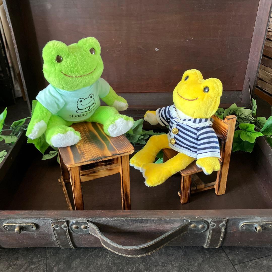 【ちびまま】かえるのピクルス ブランコ2点&木製 椅子&机