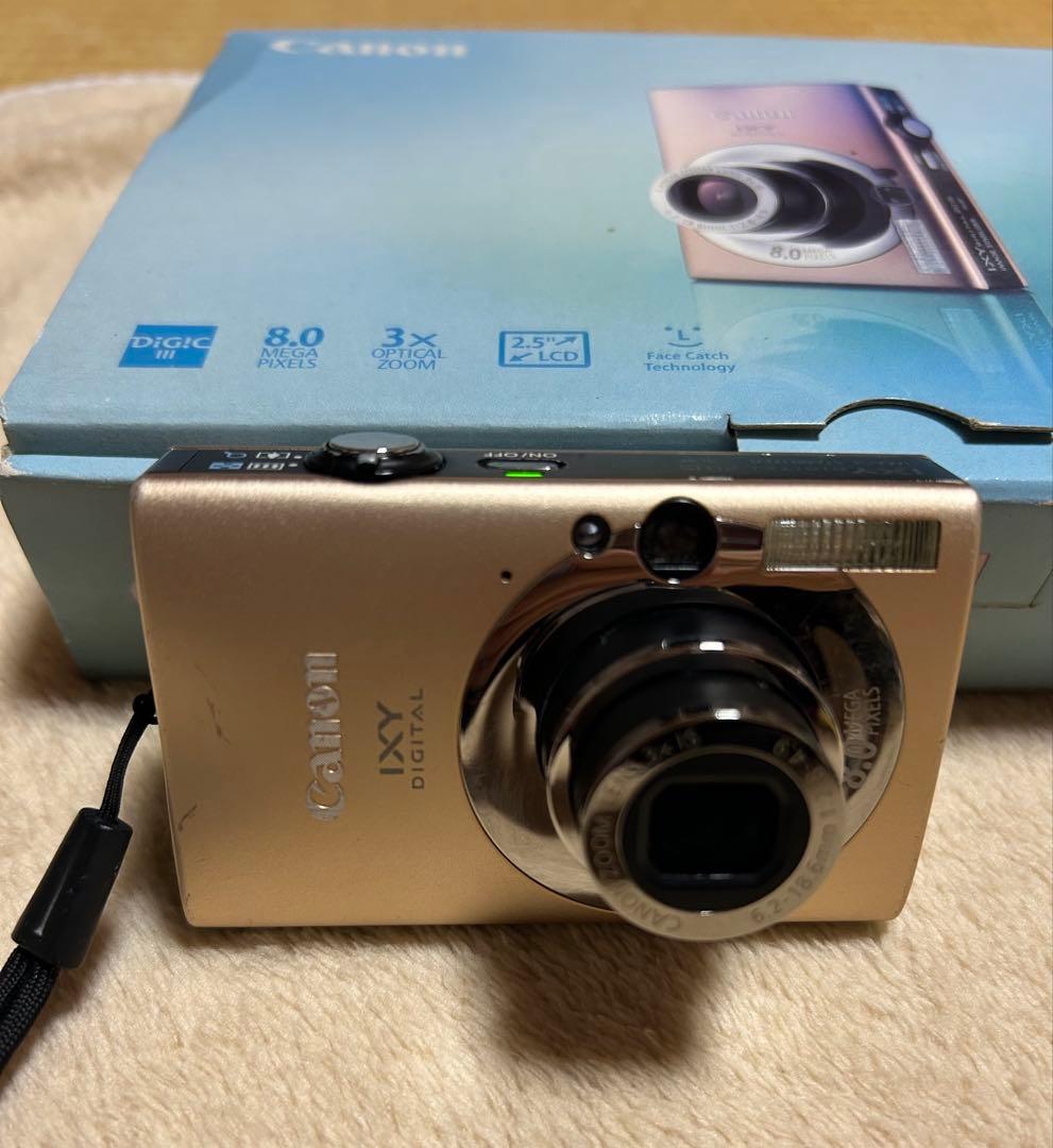 【美品】Canon IXY DIGITAL 2015 ゴールド 本体と付属品