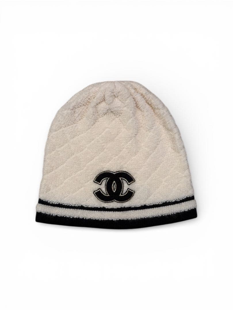 CHANEL キルティング ニット帽 国内正規品 銀座店購入