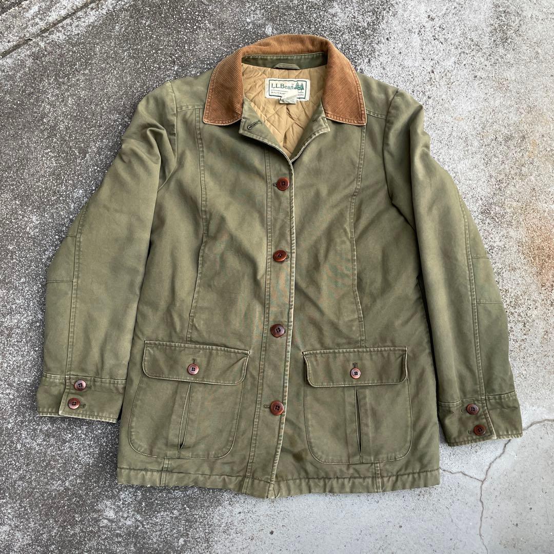 LLBean 肉厚 キルティング ハンティングジャケット コーデュロイ