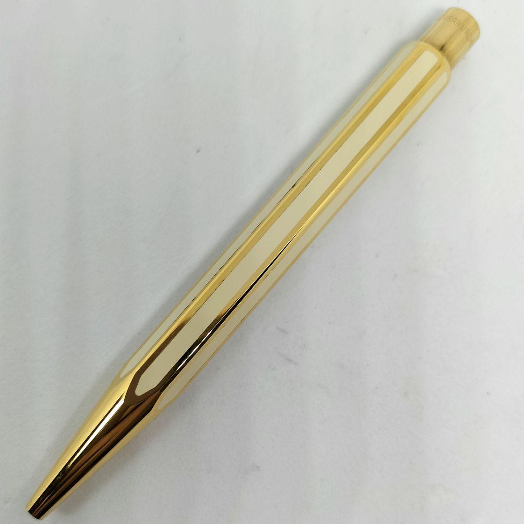 カランダッシュ エクリドール レディー用 漆 白 ボールペン ゴールド 18K張