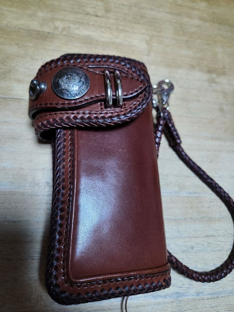 MAMA KIN' 栃木レザー 長財布 ライダースウォレット