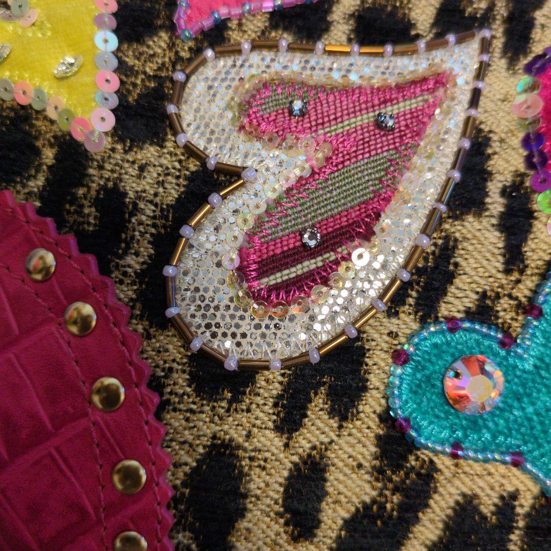 美品 Think Bee!カラフルハート ショルダーバッグ