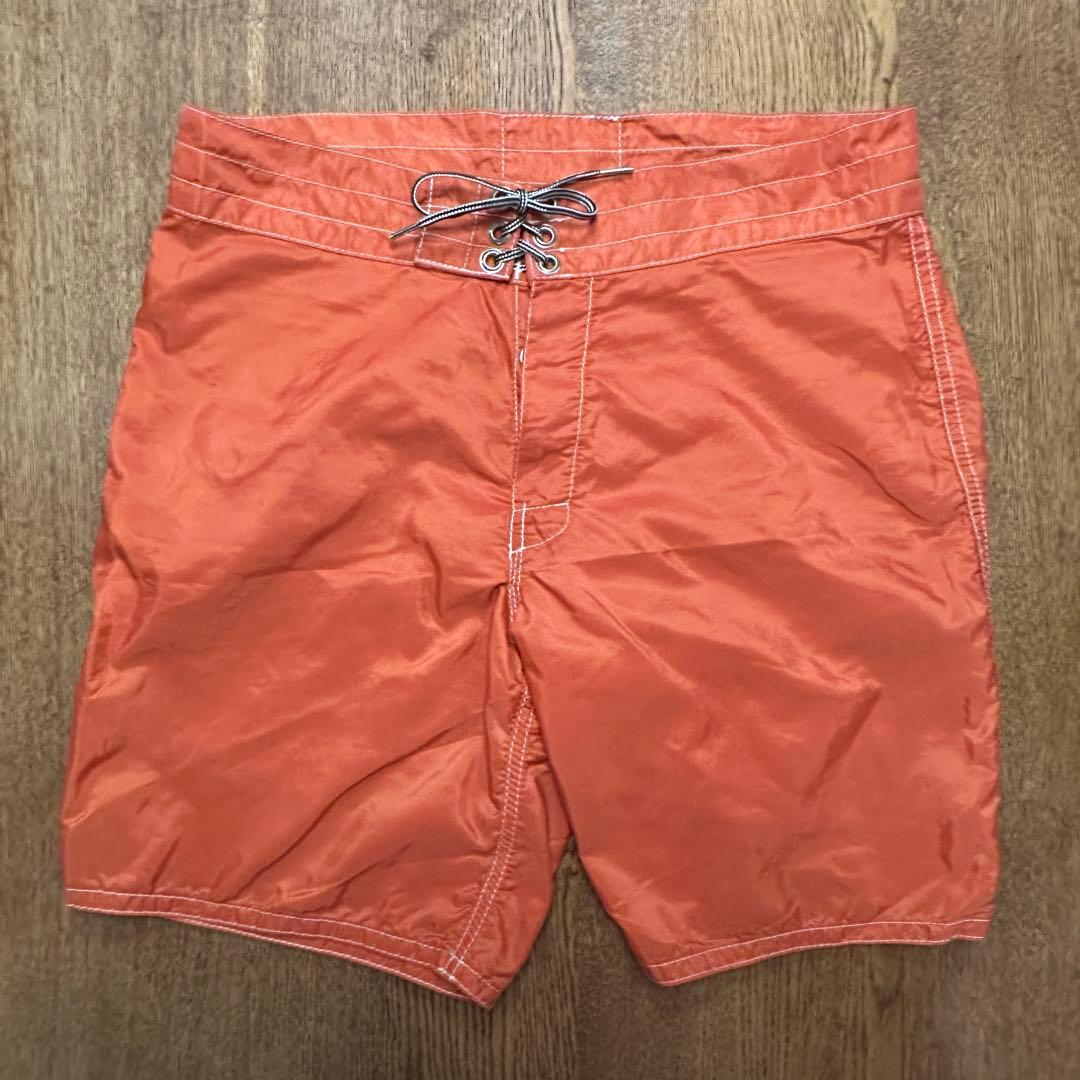 【新品】BIRDWELL / バードウェル ボードショーツ オレンジ USA製