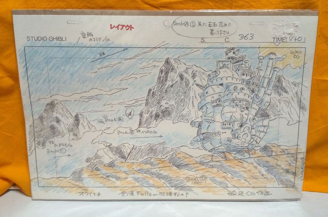 スタジオジブリ レイアウト展 ハウルの動く城 実寸レプリカ 当時品