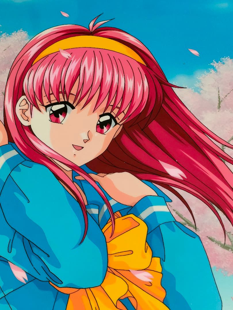 大幅値下げ　ときめきメモリアル　藤崎詩織　版権　大判　セル画　直筆背景