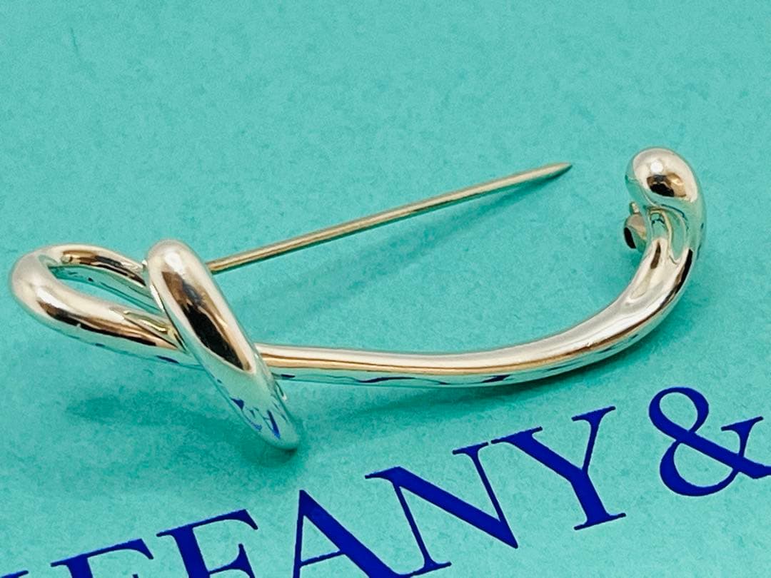 c583 美品　ティファニー　アルファベット「t」イニシャル「T」ブローチ925