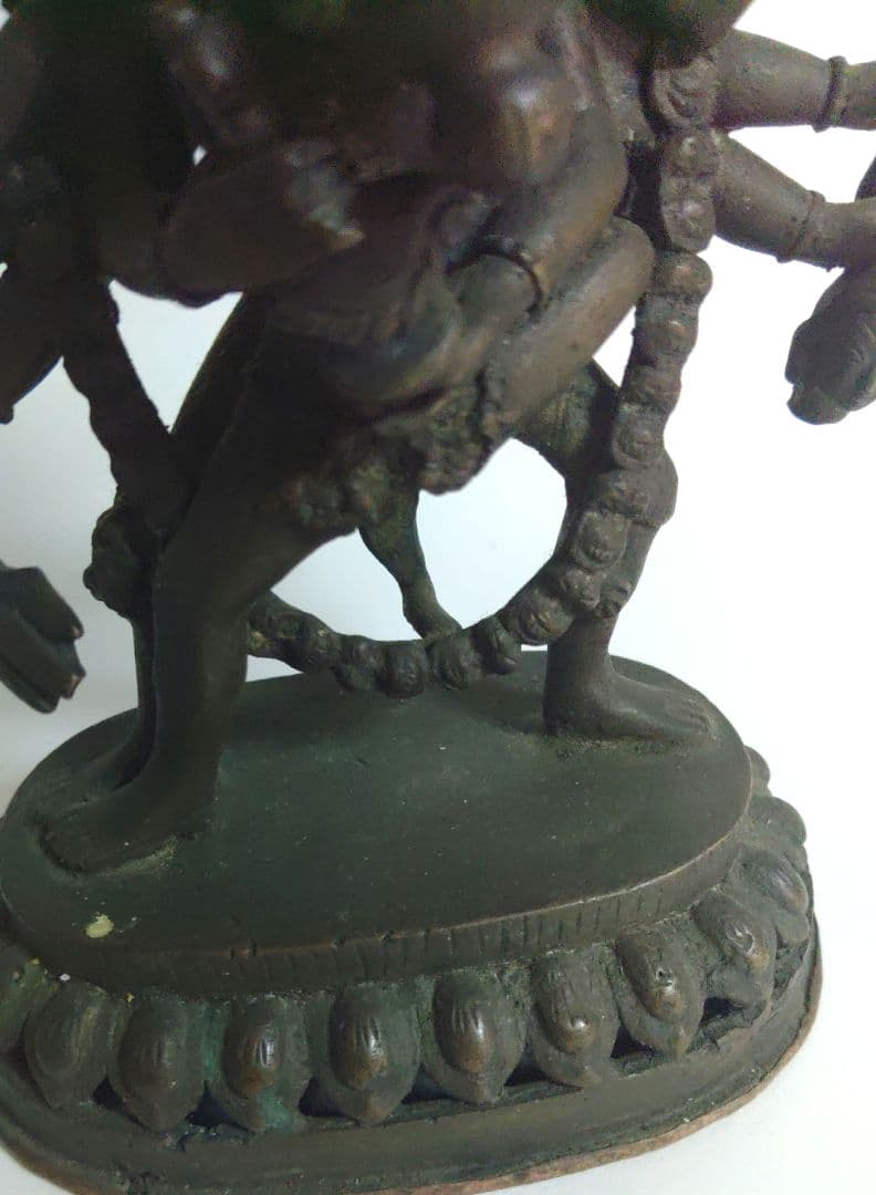 歓喜仏　チベット　仏像　銅製　エ10