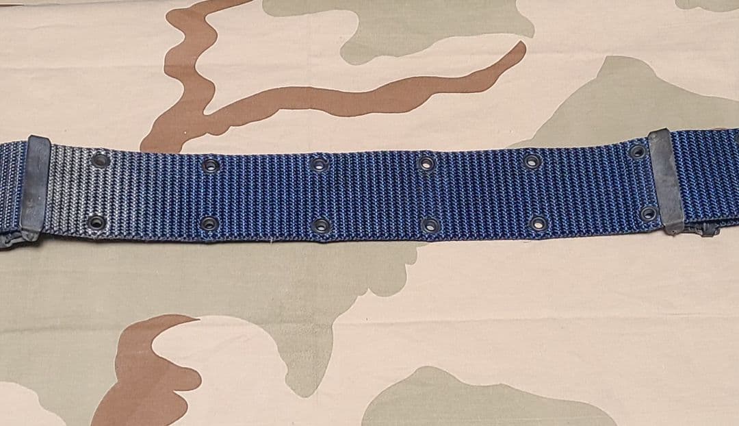 ベトナム戦争装備 希少レア DAVIS型ナイロンベルト青色