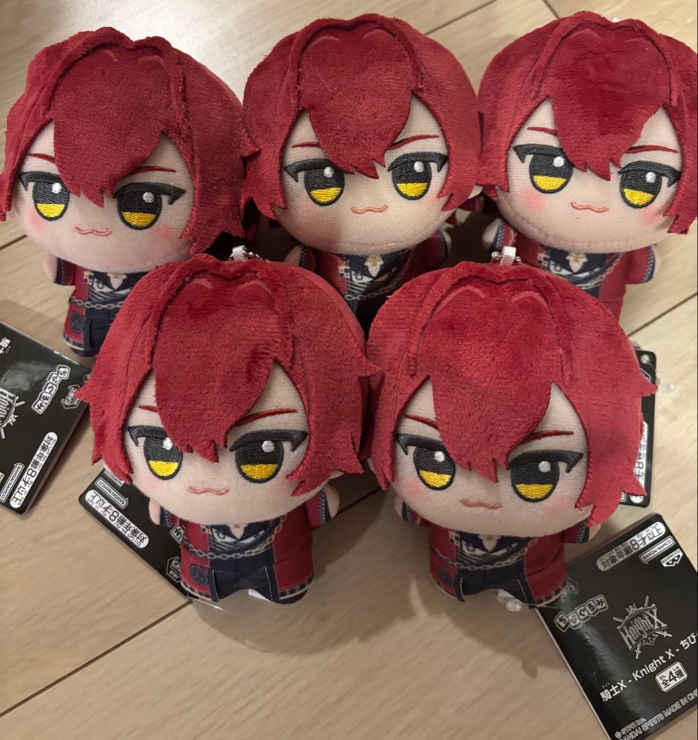 匿名配送　5個　騎士X ちびぐるみ ぬいぐるみ ばぁう