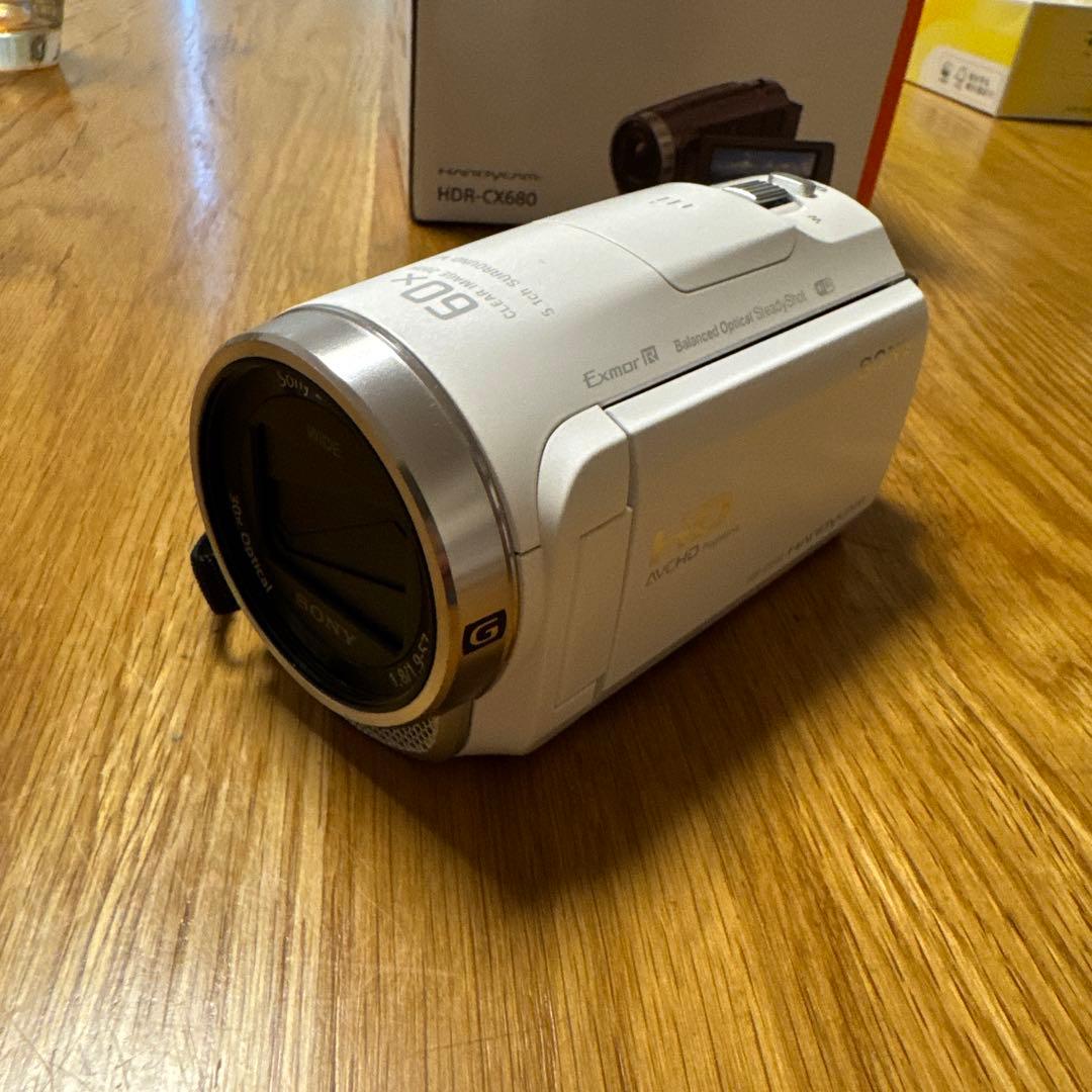 Sony HDR-CX680 ホワイト ビデオカメラ本体