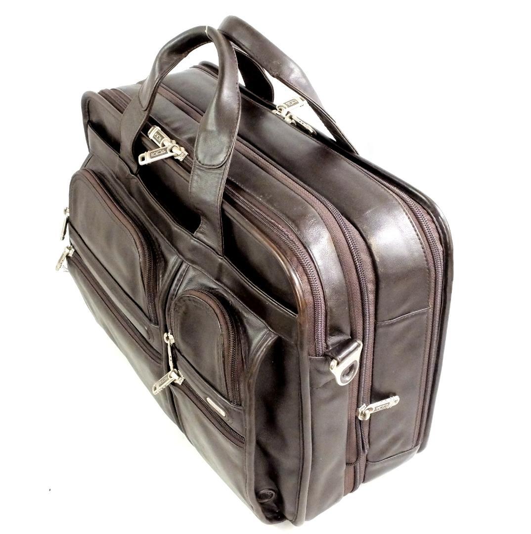 TUMI 96141BN4（廃番G4.4）レザーPCブリーフ 【稀少・ブラウン】