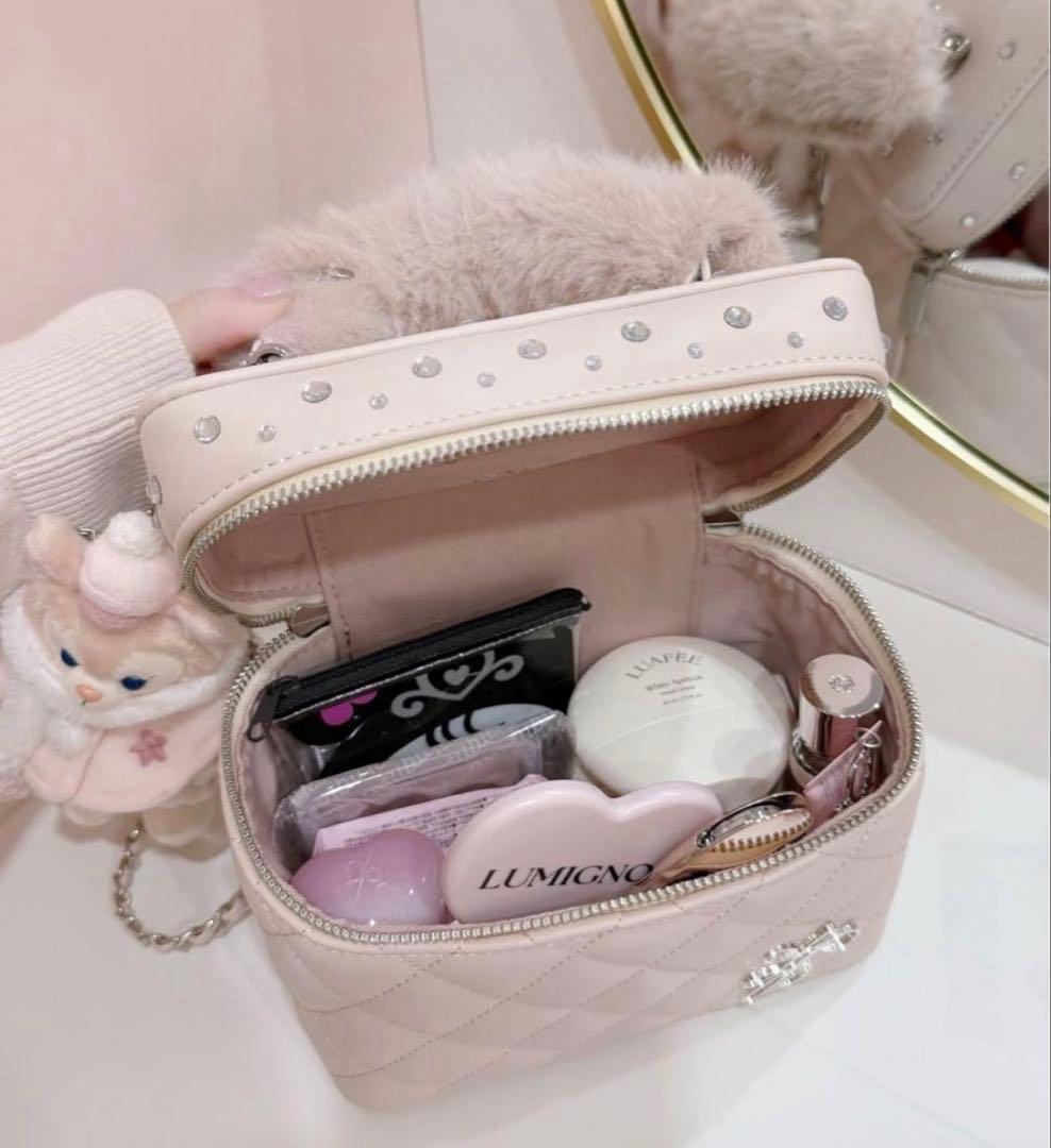 ルミニョン バニティバッグ ピンク