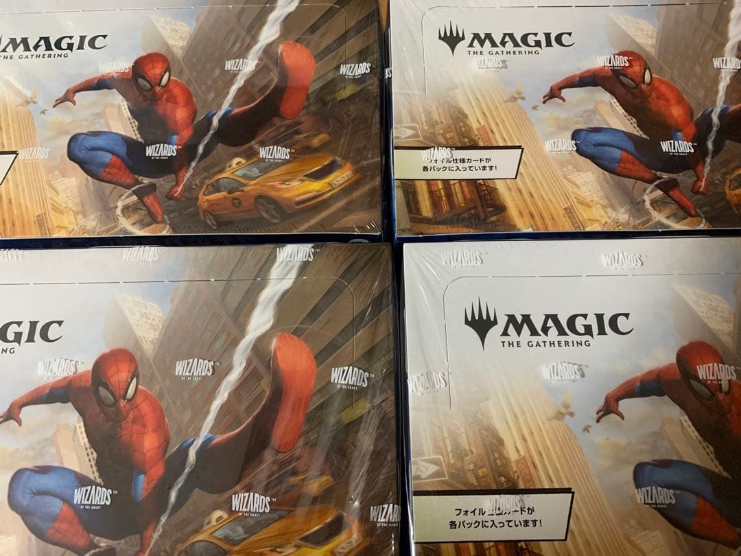 g*k様 スパイダーマン　プレイブースター　シュリンク付き　4個　MTG