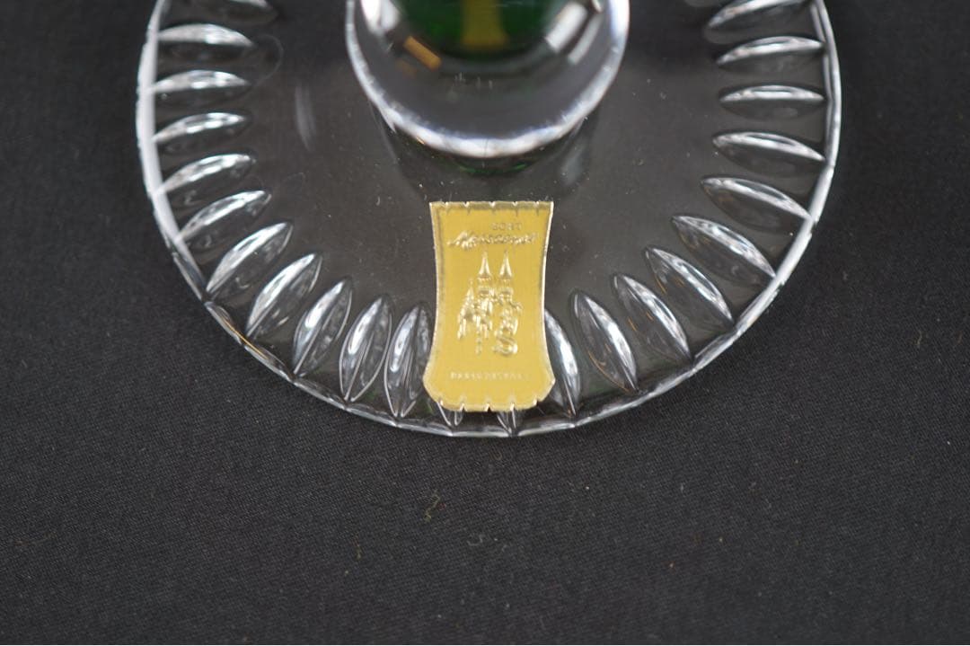 Meissen crystal マイセン 一輪挿し 花瓶 グリーン 美品