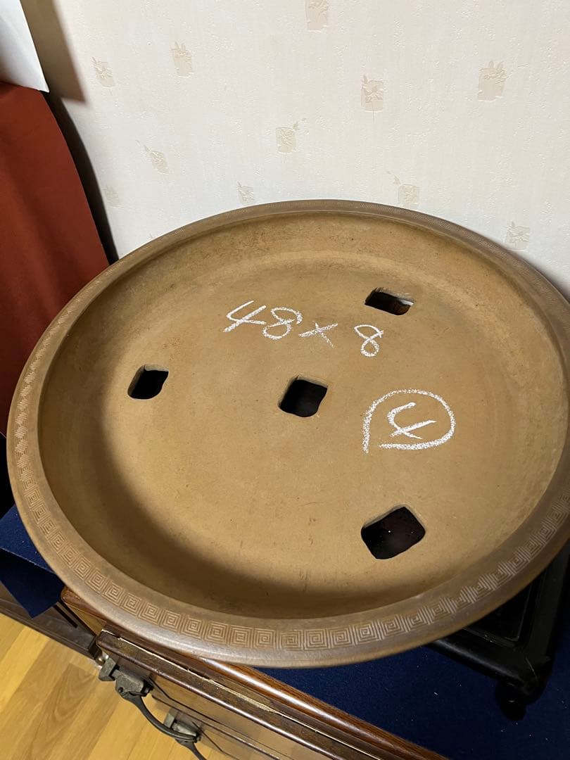 474 盆栽　盆栽鉢　植木鉢　和鉢　水穴大きくしてます