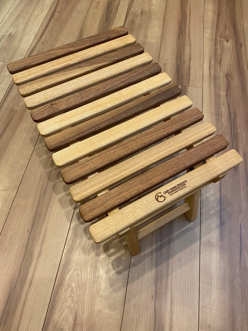 キャンプマニアプロダクツ　MINI TABLE サイズS walnut mix