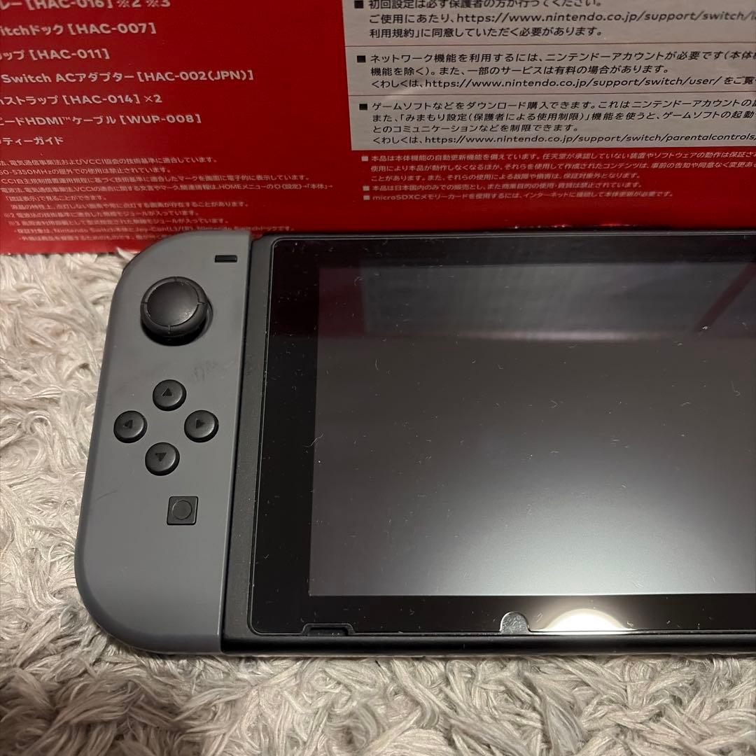 Nintendo Switch グレー本体(同梱物全て揃っています)