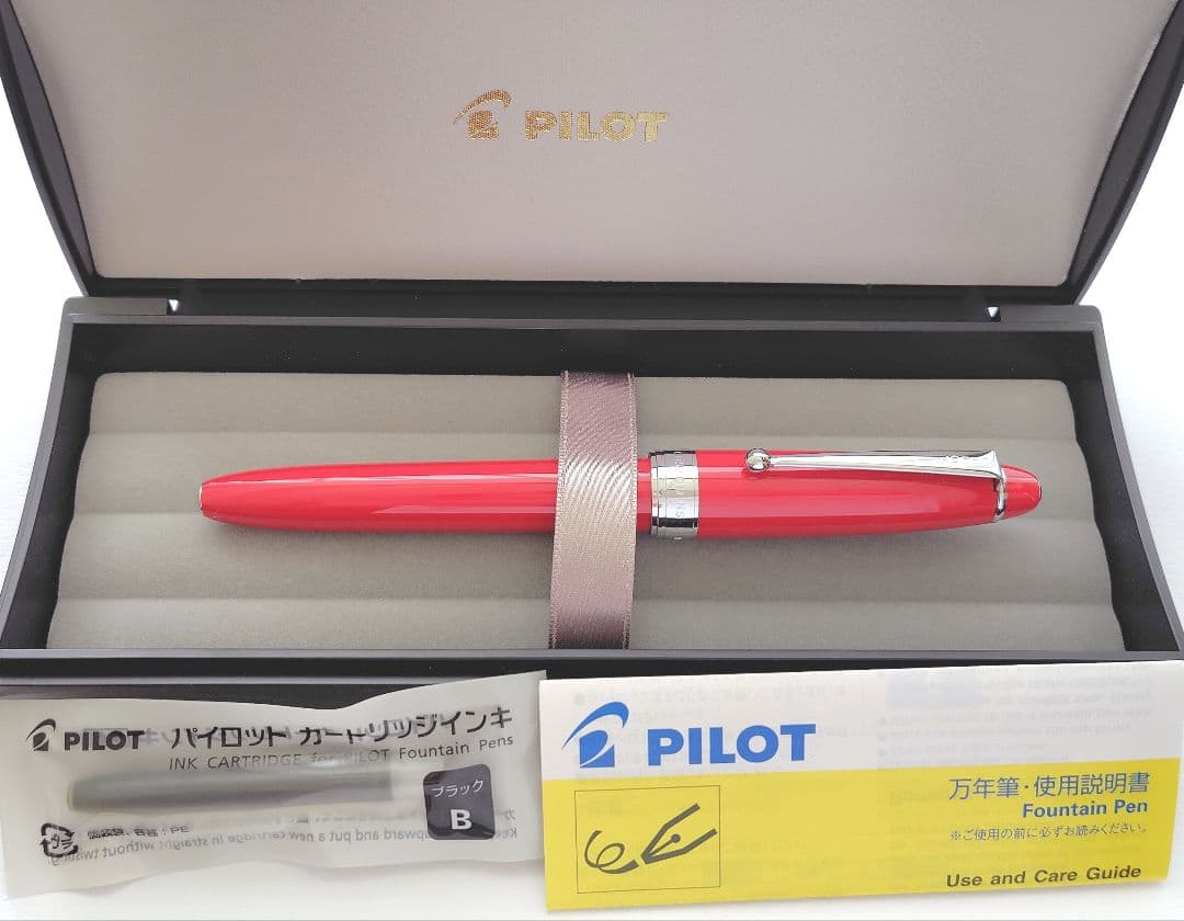 【廃番色】PILOT CUSTOM NS 万年筆 F レッド