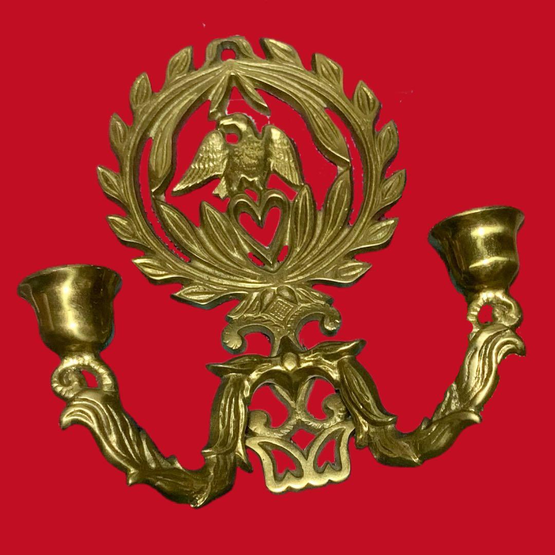 アンティークキャンドルホルダー　壁掛け