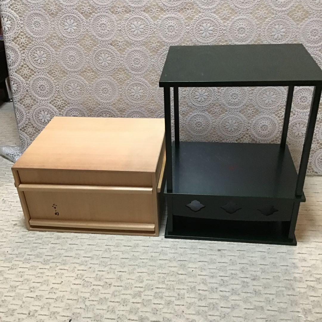 茶道具 棚 松寿棚 青漆爪紅 妙玄斎好 N71