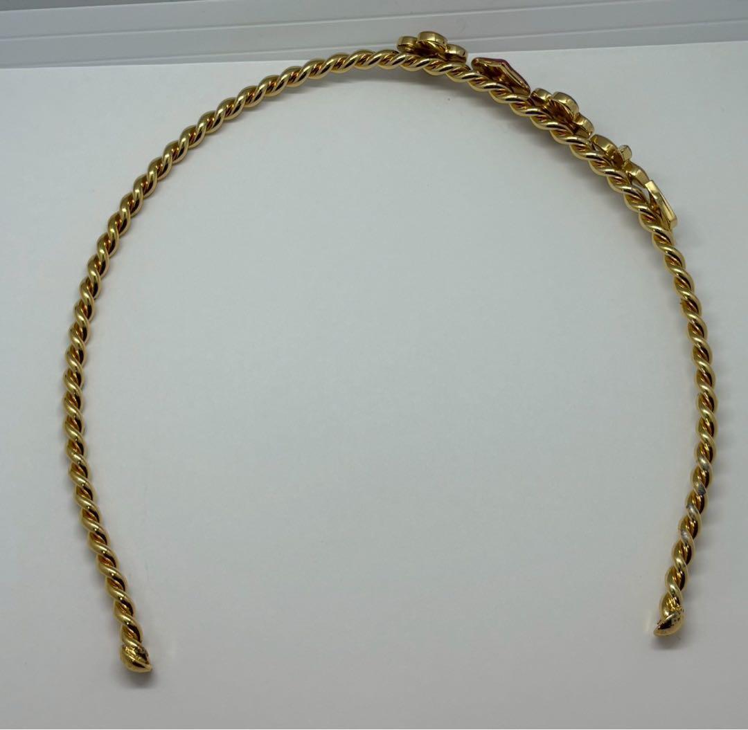 ルイヴィトン　カチューシャ　セレテット　スイートモノグラム　ゴールド