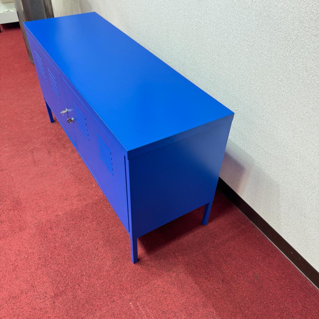 東京23区送料無料　美品イケア　キャビネット　ブルー色　洗浄/除菌済み